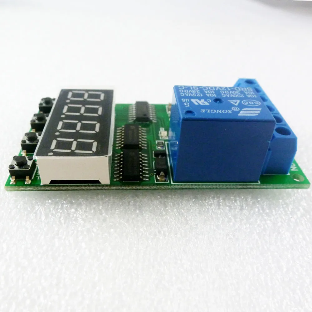 DC 12V High-Trigger Multifunction Self-lock Relay PLC Cycle Timer Module Delay Time Switch IO22C01_12V