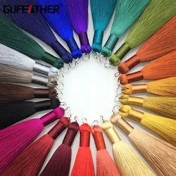 GUFEATHER L62/8cm/Silk Tassel/jewelry accessories/diy accessories/jewelry findings/charms/diy pendants/hand made,2pcs/lot