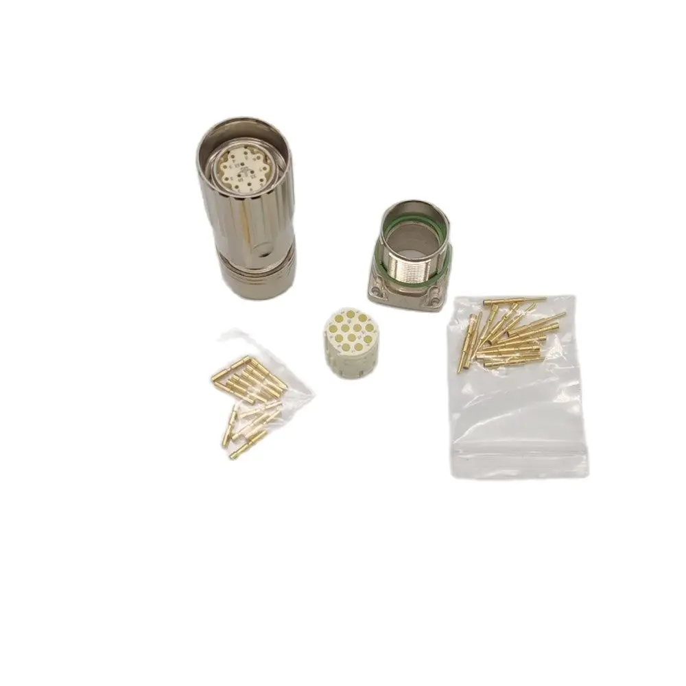 Imagem -02 - Conector Reto do Cotovelo 12 Pinos Plugue do Núcleo Codificador do Servo Motor Codificador M23 M623