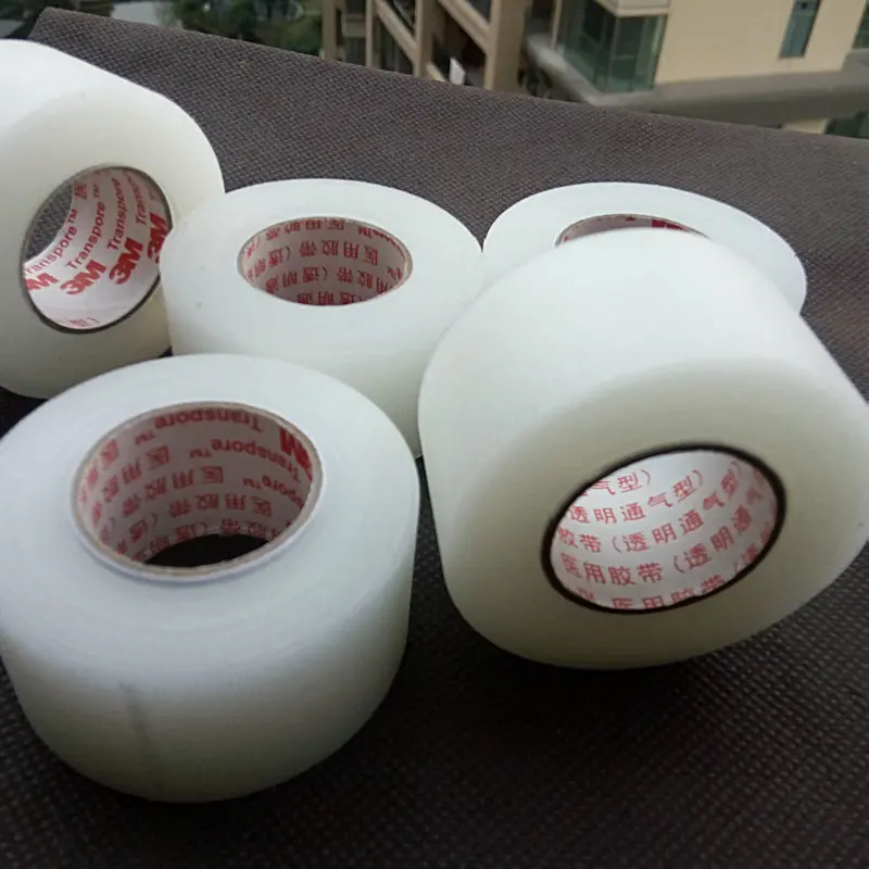 1pcs 1.2cm 2.4cm*9.1mter 3M health breathable tape 1527c-0 mesh easy tear tape 1527c-1 tape PE plastic hand tear tape