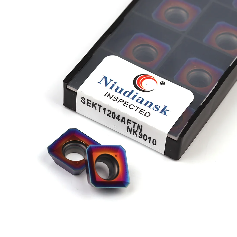 Fresa per lame in metallo duro SEKT1204AFTN NK9010 inserti di fresatura macchina tornio CNC utensile da tornio, per ghisa in acciaio