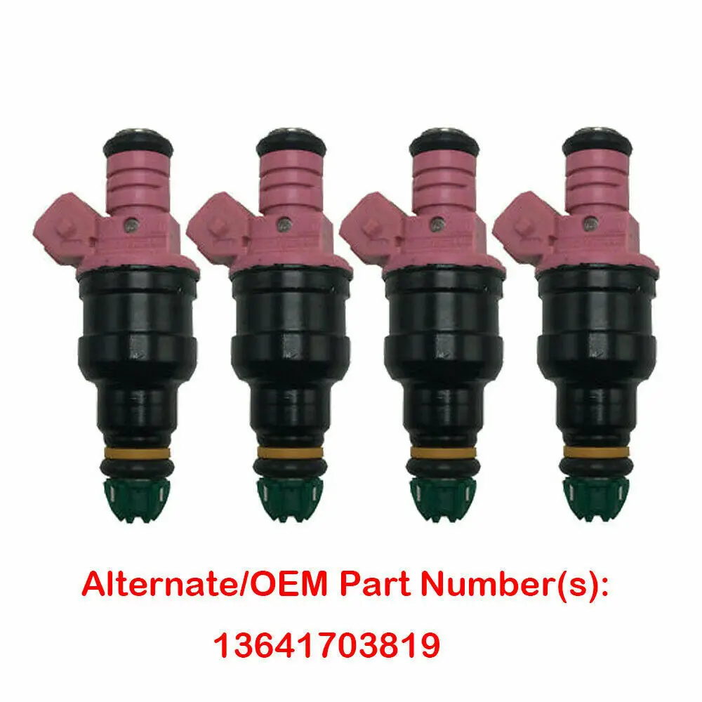 4pcs Fuel Injectors w/ O-ring FJ357 for BMW 328I 328IS 528I M3 Z3 1996-2000 Bosch