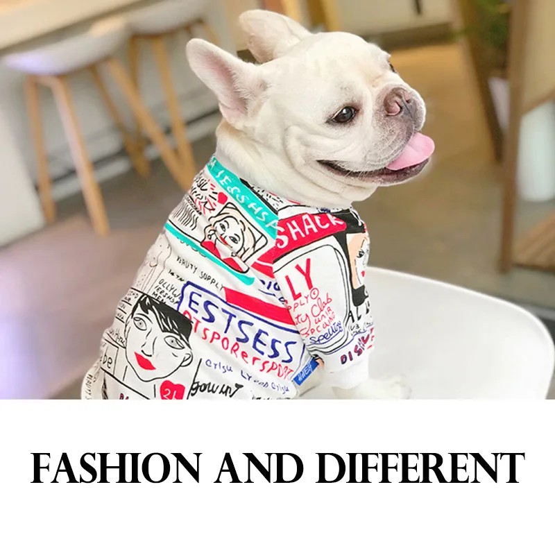 Designer Dog Clothes for Small Dogs Clothing Sweatshirt Fashion Luxury Dog Costume French Bulldog Clothes for Yorkies Chihuahua