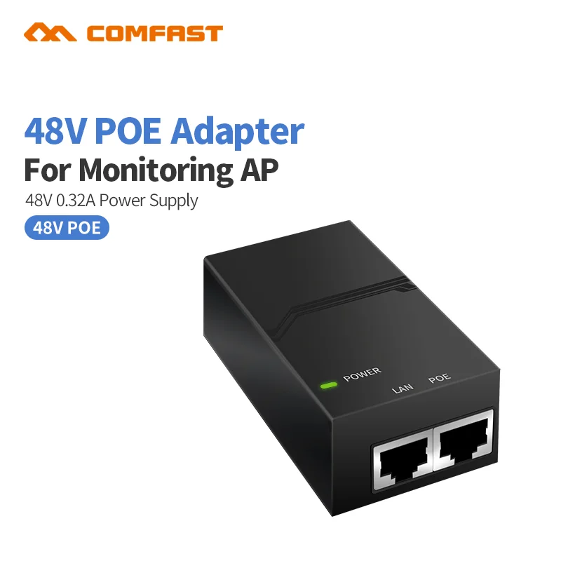 

Supply 48V 0.32A POE Power Adapter Switching Power Supply 48v Comfast POE Network Switch Power Supply For Wifi AP