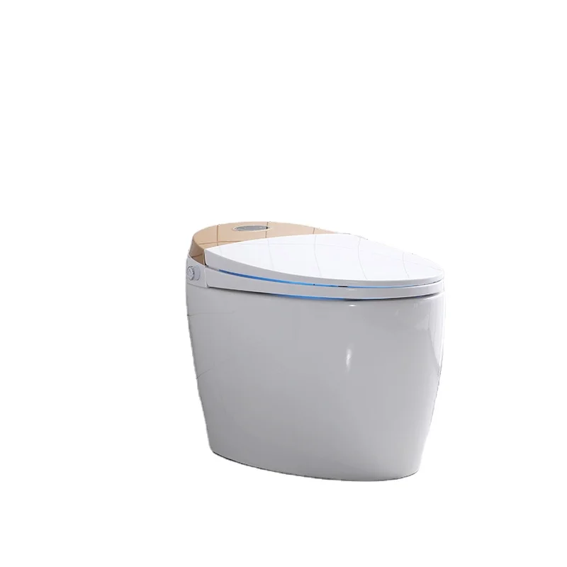 New product high quality smart gold integrated toilet with lid