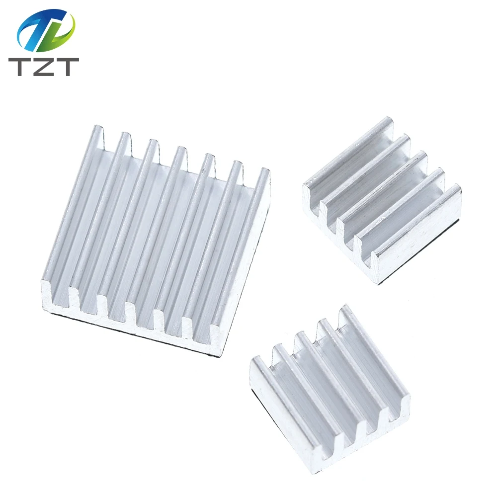 1 SET = 3 STÜCK Klebstoff Raspberry Pi Kühlkörper Kühler Reinem Aluminium Kühlkörper Set Kit Kühler Für Kühlung Raspberry Pi 2 B – Detail 4