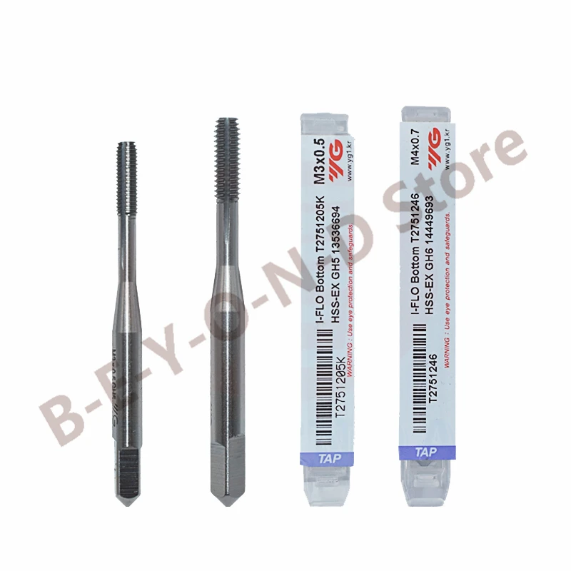 100% Original YG-1 T2751 M8 M10 M12 Fluteless Taps with Oil Groove for Non-Ferrous Metals Tapping in Aluminum Magnesium Zinc