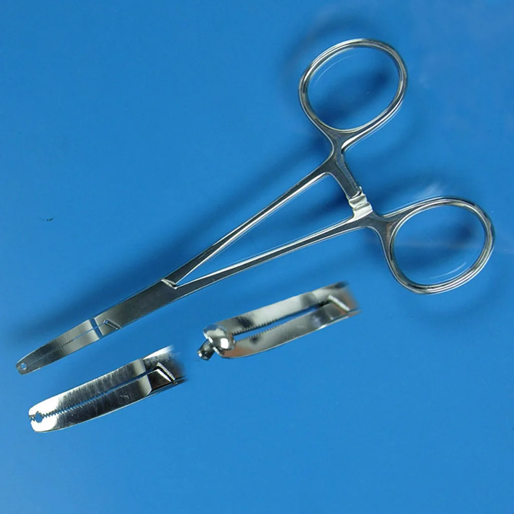 Professional Microdermal Anchor Holding Body Piercing Forcep Stainless Steel Dermal Anchor Holding Pliers Piercing Tool