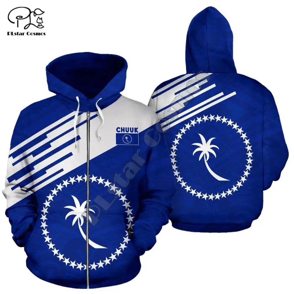 New Brand Island Chuuk Country Flag Tribal Culture Retro Streetwear Tracksuit Men/Women Pullover 3DPrint Funny Casual Hoodies 10