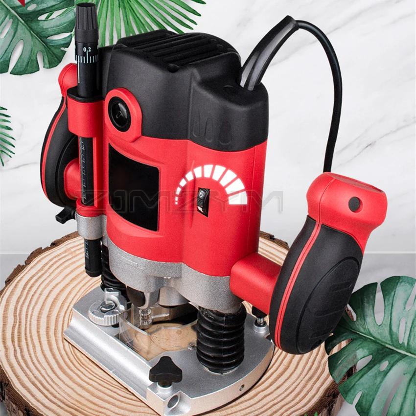 

1500W Electric Router Trimmer Professional Wood Milling Engraving Machine Woodworking Slotting Trimming Machine 220V 9000-30000r