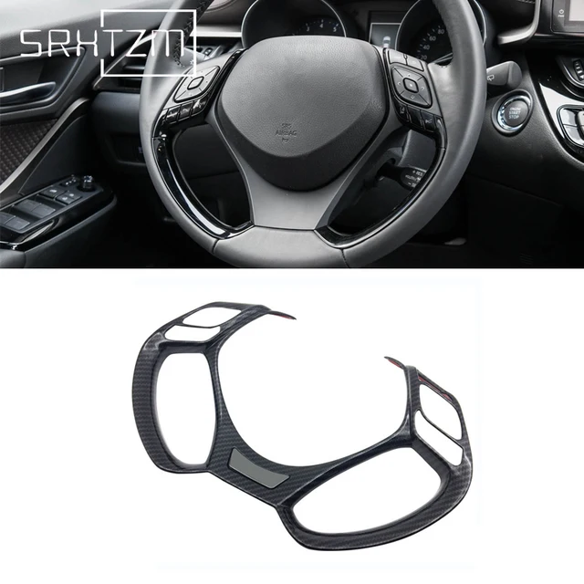 Dla Toyota C-Hr Chr 2017 2018 2019 2020 przycisk układu kierownicy samochodu dekoracja paneli naklejki osłona ramy akcesoria