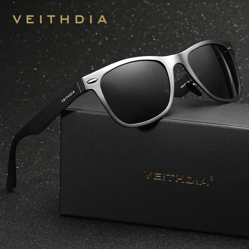 VEITHDIA Sunglasses Brand Designer Classic Outdoor Men Polarized Square Cycling Sun Glasses Sports Driving Eyeglasses For Male