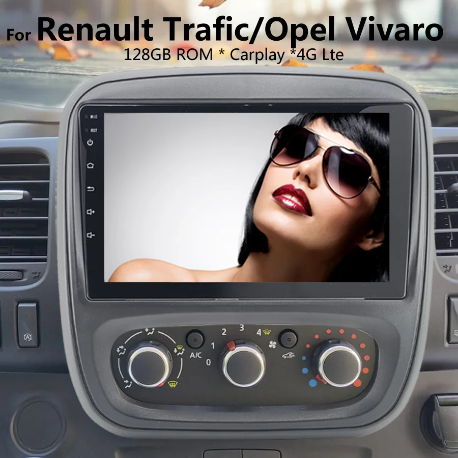 

Car Radio Multimedia Video Player Android 12 For Opel Vivaro Renault Trafic Fiat Talento Nissan Nv300 Head Unit GPS Autoradio