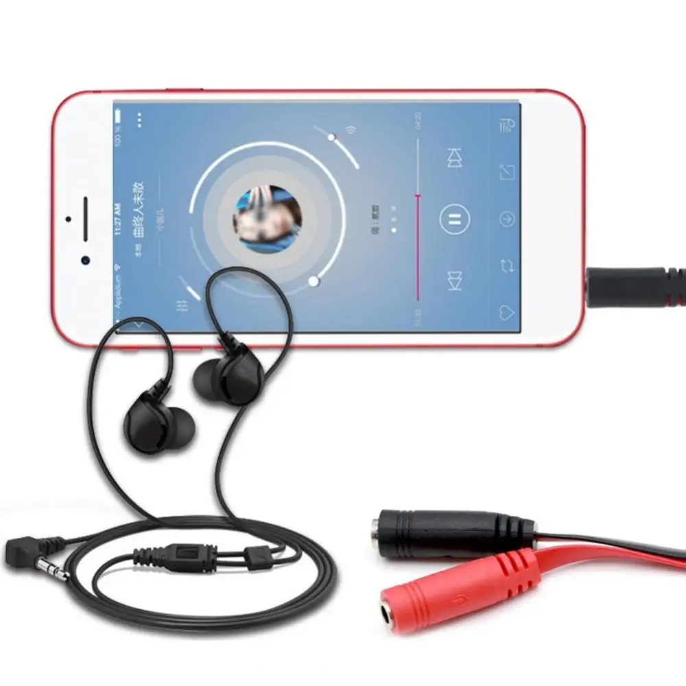 분배기 3.5mm 남성 여성 마이크 헤드폰 잭 오디오 어댑터 케이블 노트북