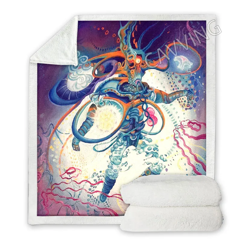 Coheed and Cambria Rock  3D Print  Sherpa Blanket Rectangle Blanket Textiles Fleece Wearable Blanket Throw Blanket Home Decor image 4