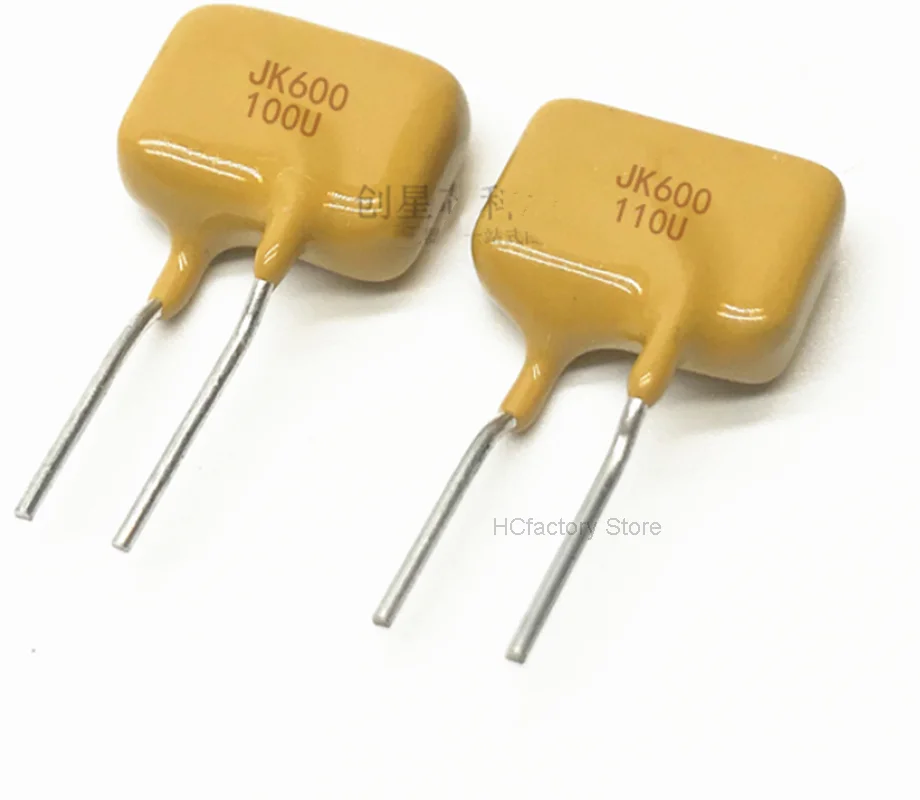 Originele Pptc Verticale Zelf Herstel Zekering, 20 Stuks, 600V / 110mA, Jk600-110u Ptc Thermistor, originele Groothandel