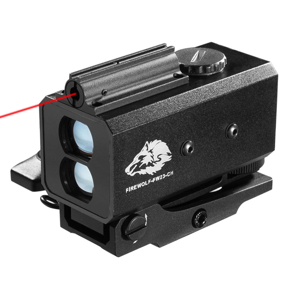 Mini Laser Infrared Riflescope Rangefinder for Hunting Shooting Distance Angle Speed Measurer Tactical Riflescope Mounted