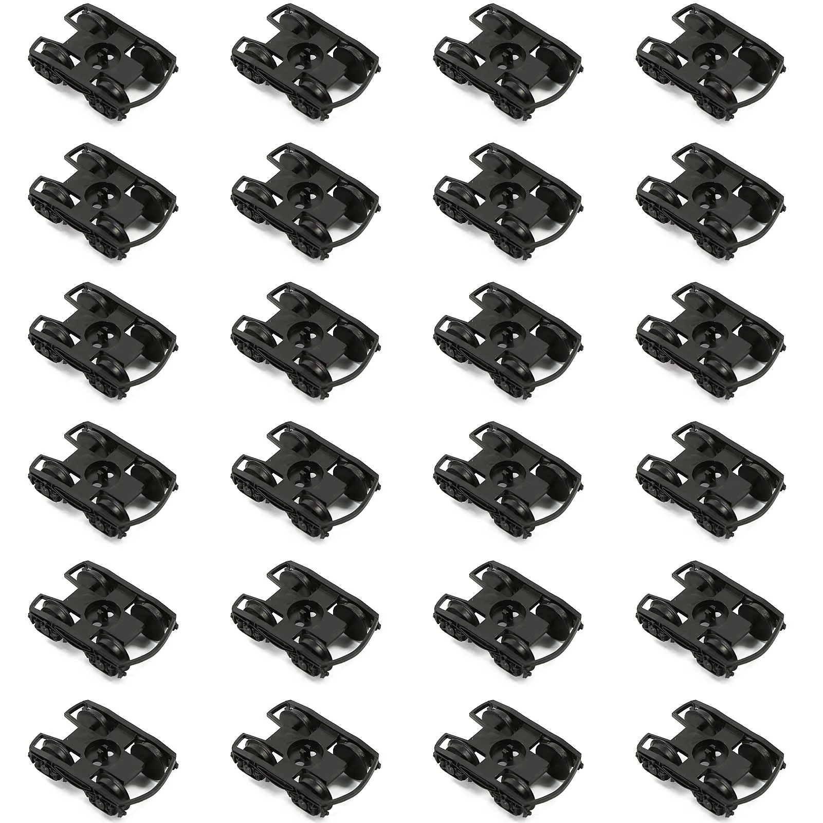 12pcs/24pcs Model Train HO scale 1:87 POM Bogies with 36\