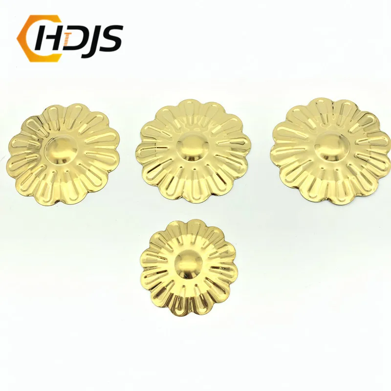 

304 stainless steel flower slice 6cm8cm round decorative flower slice door fence balcony window accessories
