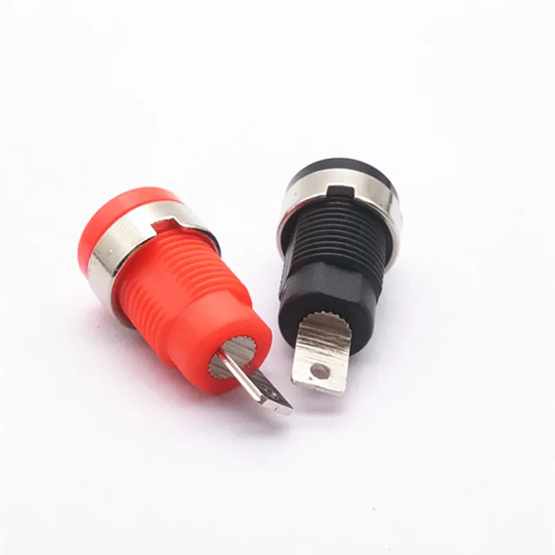 4Mm Chuối Ổ Cắm Điện Áp Cao An Toàn Loại Liên Kết Bài Adapter Cho Âm Thanh Loa Khuếch Đại Đầu Kết Nối Vỏ Nhựa