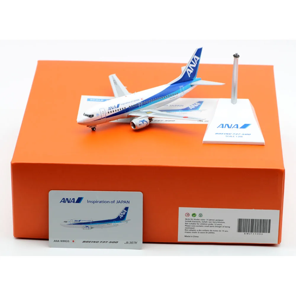 

1:200 Alloy Collectible Plane Gift JC Wings EW2735006 ANA Airlines "Farewell" Boeing 737-500 Diecast Aircraft Jet Model JA307K