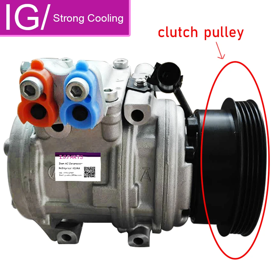 For AC Compressor Clutch pulley for Kia Spectra 2.0 L4 Sportage For Hyundai Tucson 2005- 977012D700 977012E400 158303 4716028