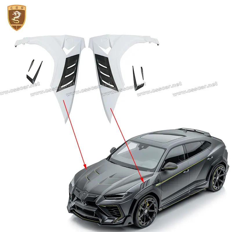 For Lamborghini URUS 2017 Front Fender Upgrade MSY Design Vehicle Mudguard Dry Carbon Fiber Car Body Kits Mud Guard Decoration