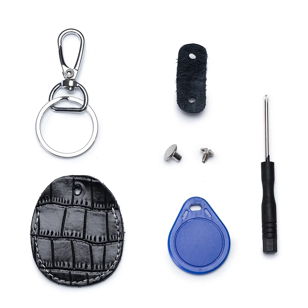 Genuine Leather Card Cover for Starline S96 Alarm Tag Intercom Key Access Entrance Card Set Car Key Holder Guard Card Protecter image 3