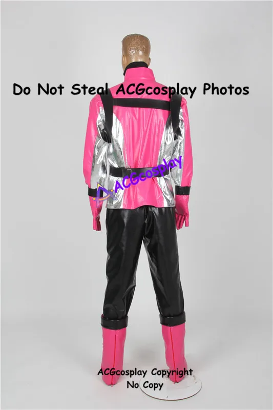 Tokumei Sentai Go Buster Sakurada Hiromu Pink Buster Cosplay Costume acgcosplay costume include boots covers