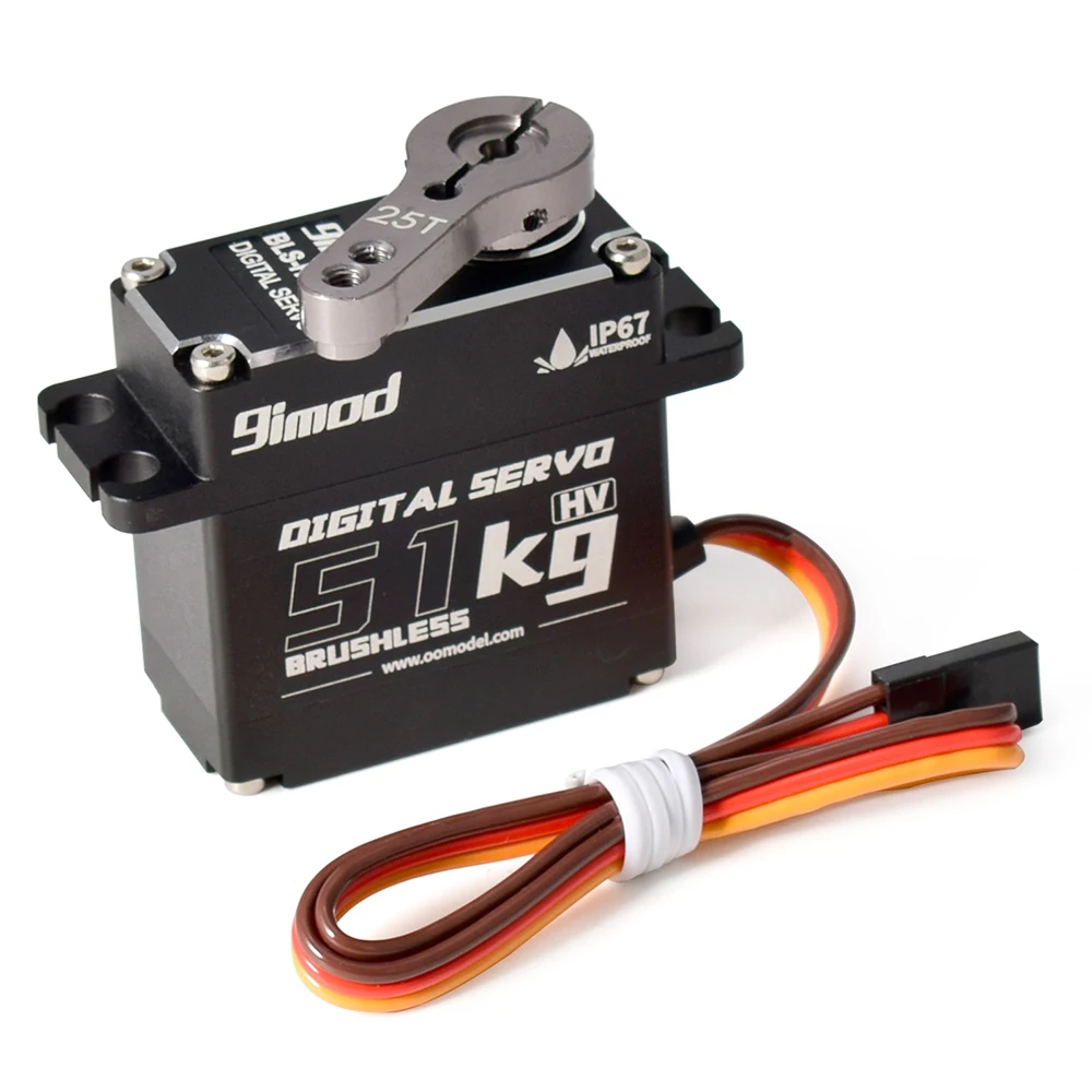 9imod 방수 51KG BLS-HV51MG 8.4V HV 브러시리스 디지털 서보 1:8 1:10 RC 크롤러 보트 로봇 DIY