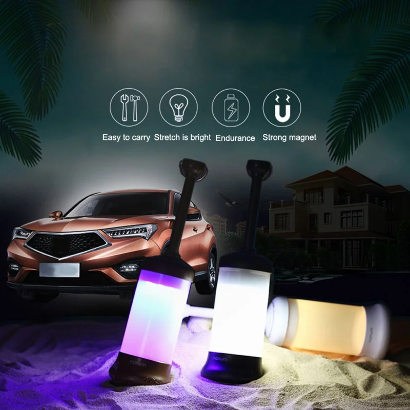 

Adjustable brightness car travel light USB charging night light outdoor LED camping light Drop shipping