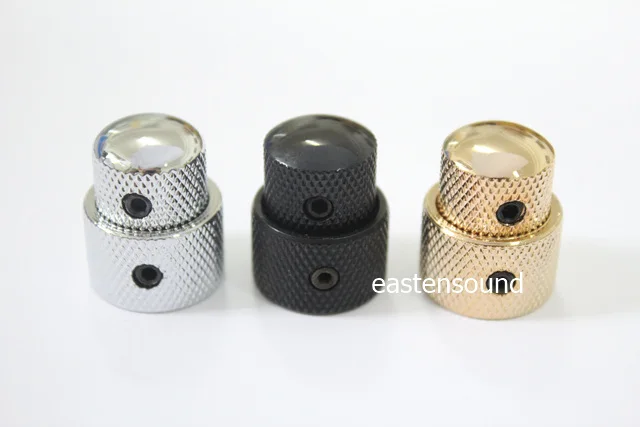 1 pcs Guitar Volume Tone Stacked Control Knobs Dual type Tricolor Optional