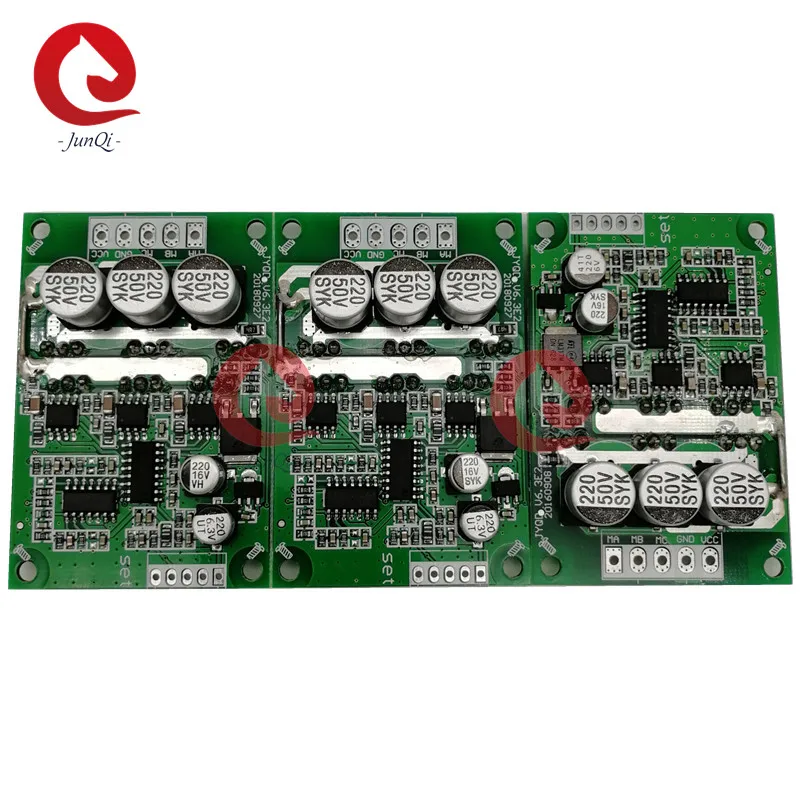 3pcs of JUYI JYQD_V6.3E2 DC Brushless Motor Drive Control Board 12V 24V 36V 500W DC 15A function demo board for sensorless motor