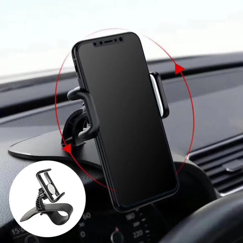 Universal 360 Degree Rotation Car Auto Dashboard Mobile Phone Stand Holder Clip