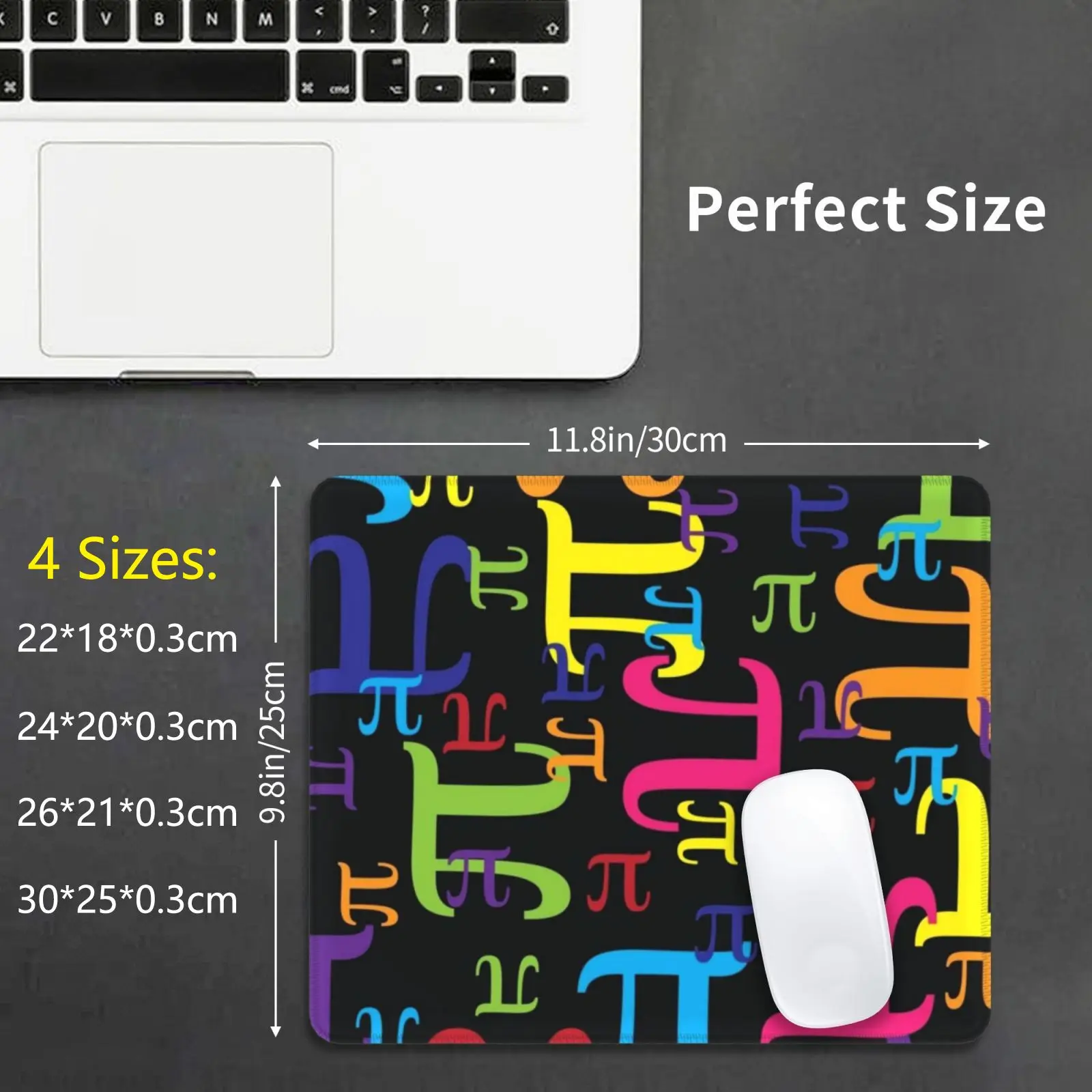 Pieces Of Pi Mouse Pad DIY Print Pi Day Math Pi Math Mathematics 3 14 Nerdy Geeky Nerd Geek Geekery