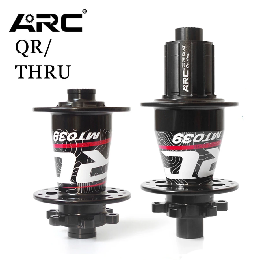 ARC Cubes FRONT REAR hub MTB HUB DISK BRAKE MOUNTAIN HUB 8 9 10 11 SPEED QR SKEWER 135MM THRU 12x142MM BICYCLE HUB 32 HOLE BIKE