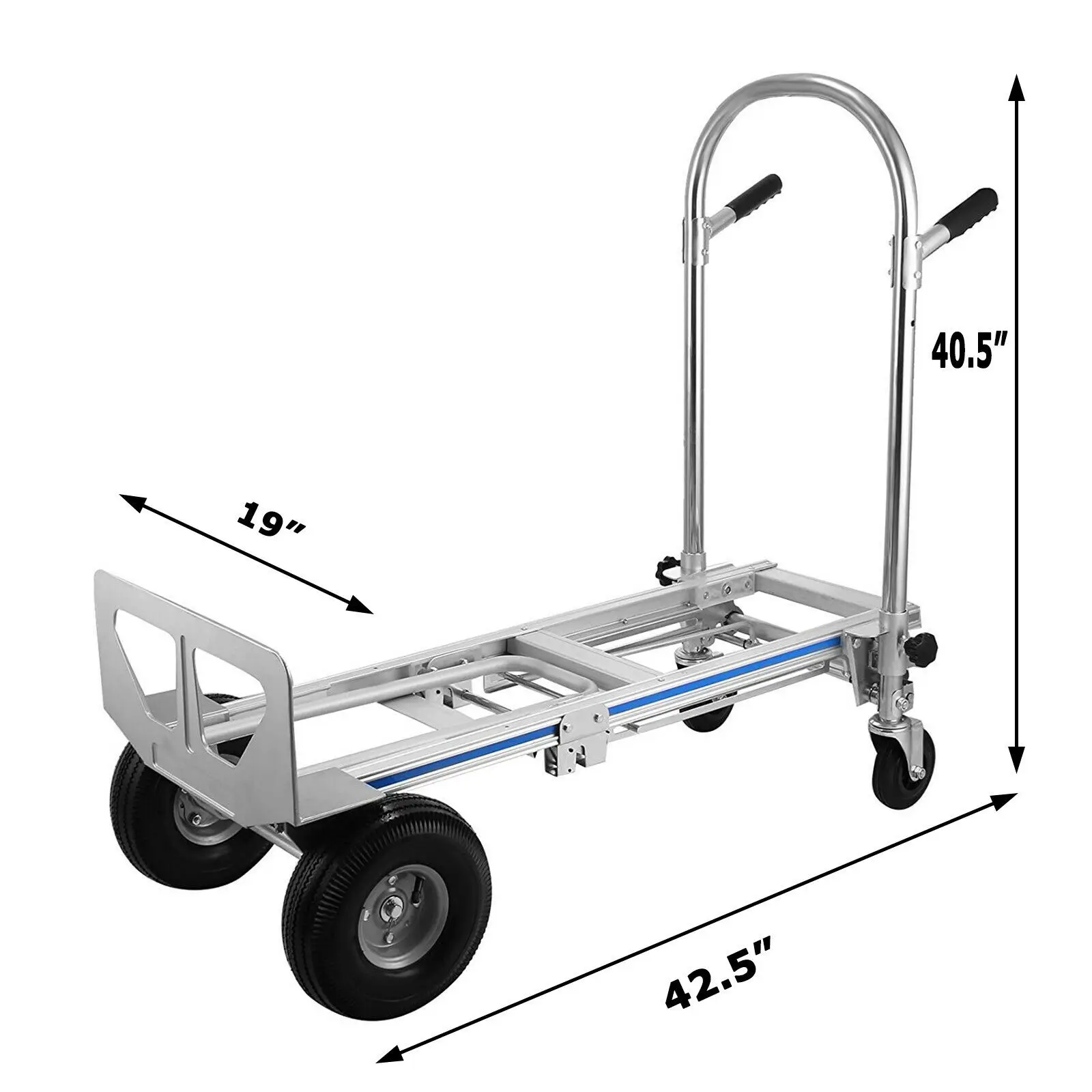 Imagem -06 - Caminhão de Mão Folding Dolly Ferramentas Barrow Rodas Carrinho de Transporte Carrinho de Praia Bagagem Carretilla Carrinho de Compras 1000 Lbs Wagon