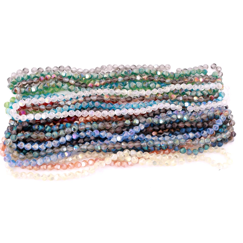 

Irregular section ball Glass Loose Beads RoundAbout 8mm Dia 700pcs Wholesale For Jewelry Making DIY Necklace Bracelet 15colors