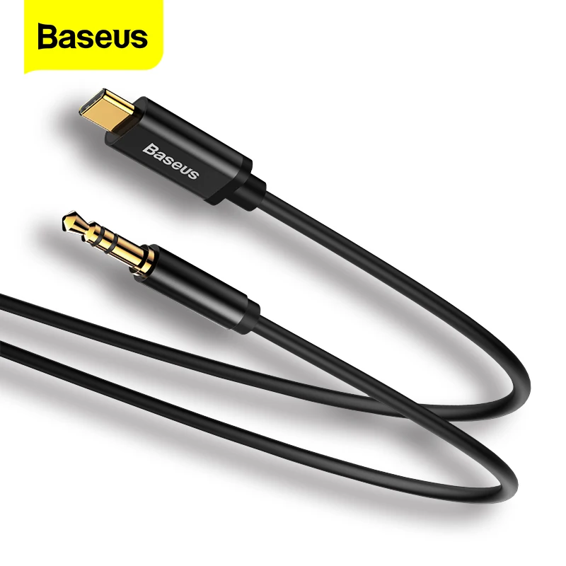 Baseus Type-C Audio Cable For Samsung S8 Nexus 6P/5X Male USB Type C To Male 3.5mm Jack Earphone Speaker Audio Cable Adapter