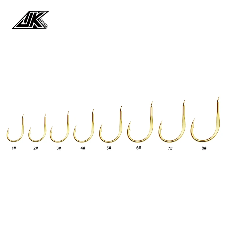 JK Extra Sharp Fish Hooks Golden Flat Chinu Hooks Small Bait Fishing Hooks Japan Iseama Fishing Items Fishhooks Accessories