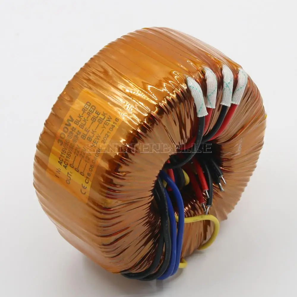 300 واط سلك نحاسي نقي محول حلقي الناتج 22VX2 12VX1 امدادات الطاقة ل HD1969 LM3886 المنزل مضخم الصوت