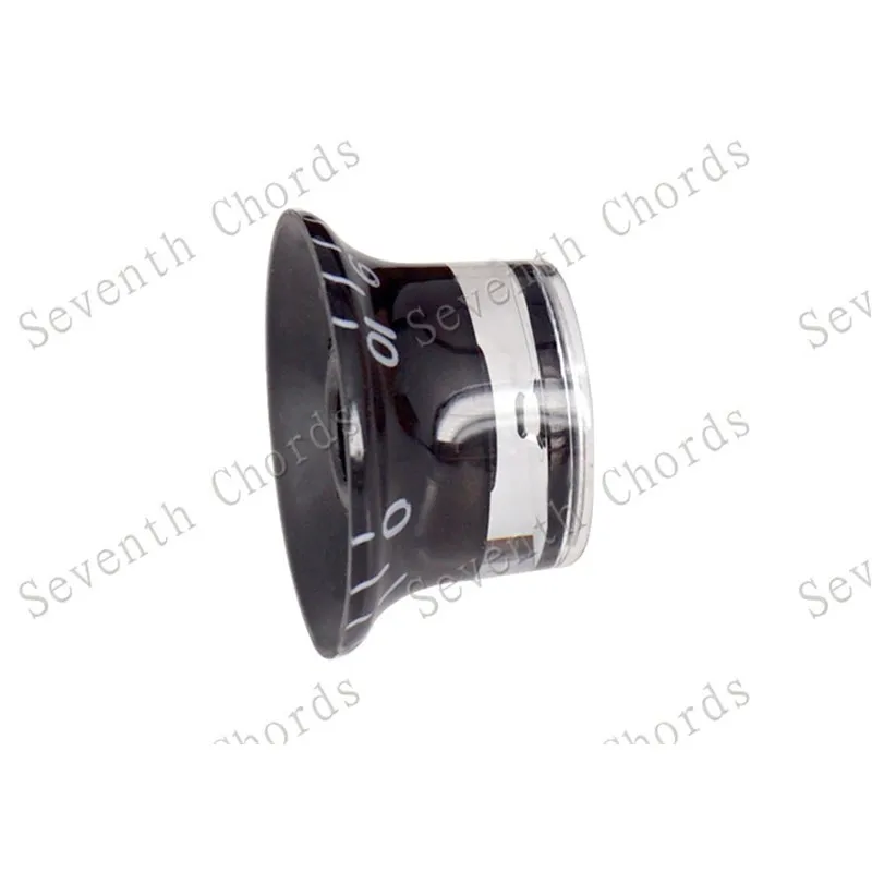 4 Stück/Set Schwarze Kunststoff-Gitarren-Lautstärkeregler-Kappen Potentiometer-Kappen Musikinstrumente Großhandel – Detail 9