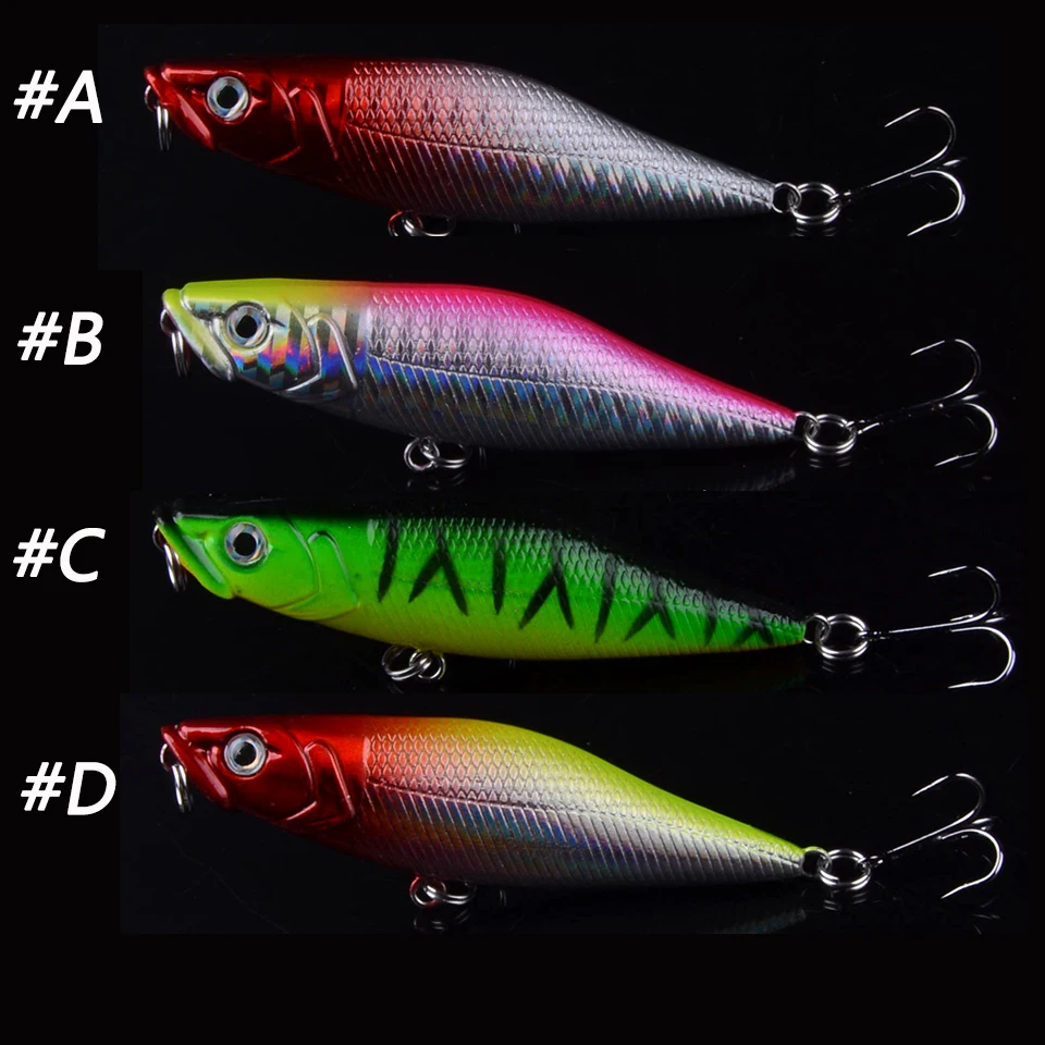 1PC Minnow Fishing Lures 7cm 6.7g Popper Bait Hard Artificial Bait Topwater Crankbait t Wobblers pike perch Fishing Tackle Pesca