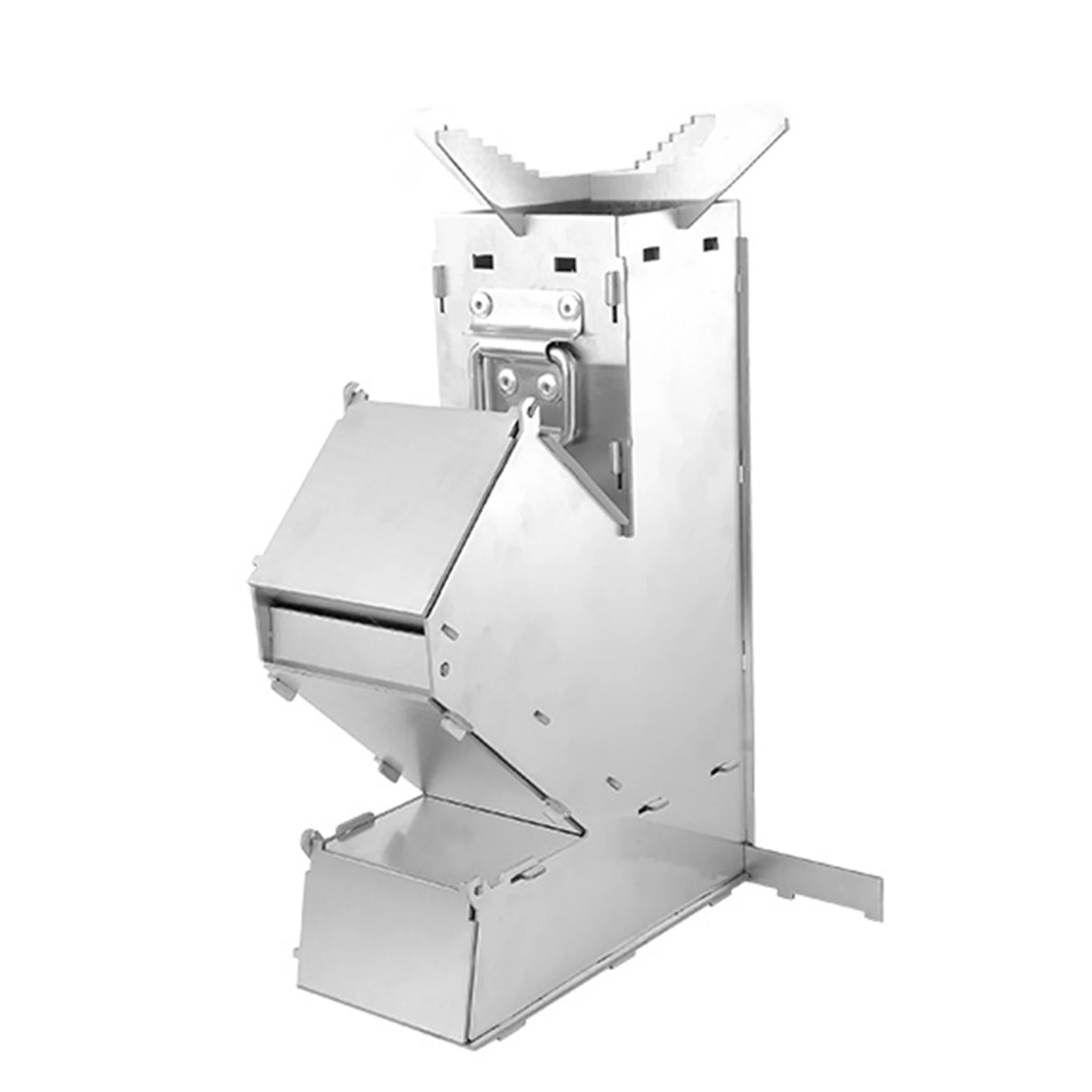 Outdoor Wood Stove Thick Stainless Steel Removable Portable Camping Stove Camping Hiking Fire Stove Camping Supplies - view 5