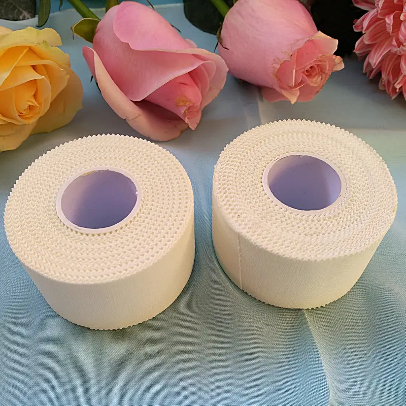 1pcs 3.8cm * 10m white serrated sports tape sticking cloth bandage wrapping finger joint injury ankle, wrist, elbow and foot pro