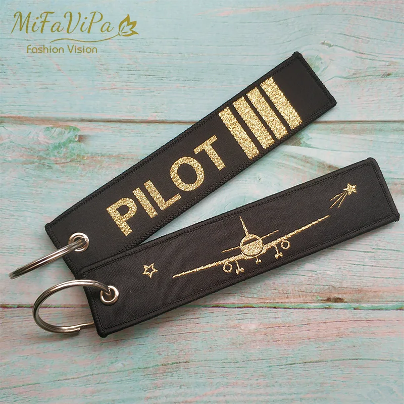 450 PCS Custom Sample Keychain Fashion Trinket Customized llavero Safety Label Embroidery Customize Keyring Aviation Trinket