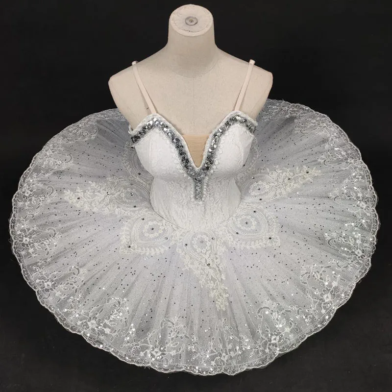 Professional Adult or children white/Purple ballet dance tutu skirt, ballet dress for flower fairy costume performance