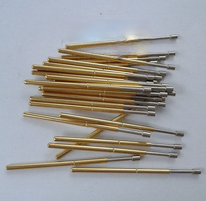 100Pcs 33.3MM Long Probe P100-A2 Test Needle 1.5MM Cup-head Concave Socket-shaped Spring Probe