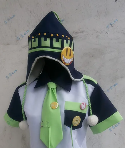 Disfraz de Noiz hecho a medida, conjunto completo (top, pantalones, sombrero, insignia)