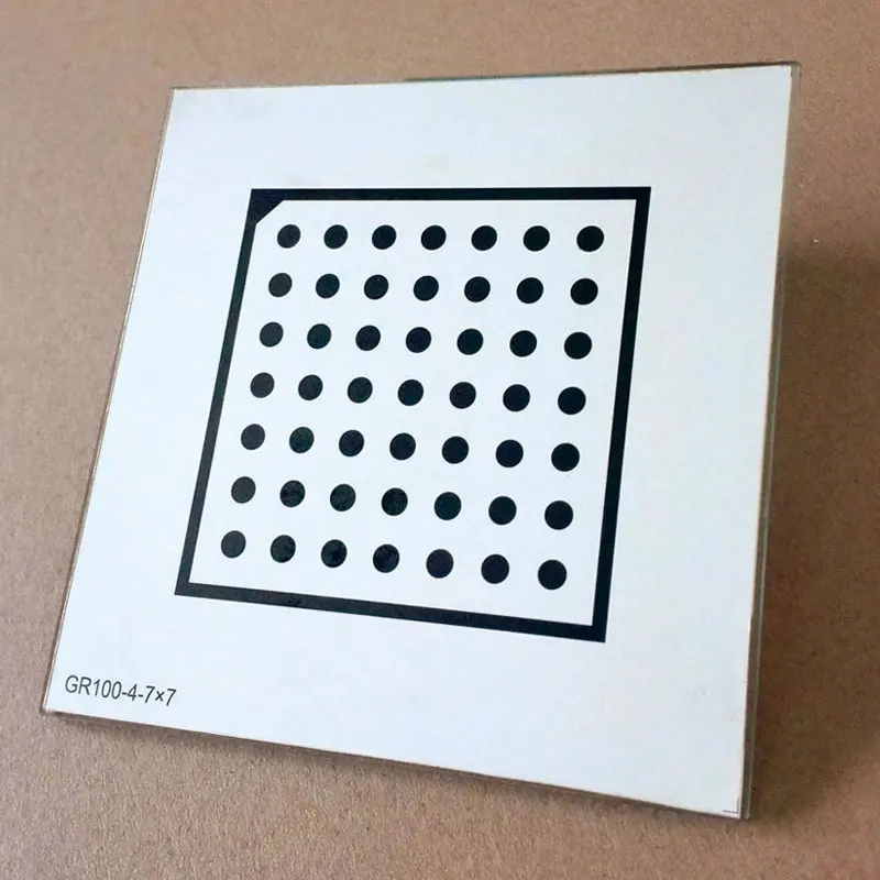Imagem -05 - Placa de Calibração de Reflexão Difusa 7x7 Flutuador Óptico de Alta Precisão Vidro Bolinhas Alumina Placa de Calibração Não Reflexiva